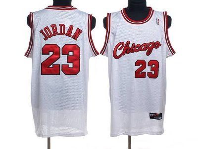 Jerseys Factory Cheap Bulls #23 Michael Jordan Stitched White Cr