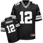 Jerseys Factory Cheap Nike Packers #12 Aaron Rodgers Black Shado