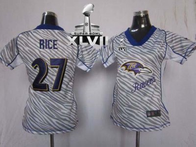Jerseys Factory Cheap Nike Ravens #27 Ray Rice Zebra Super Bowl