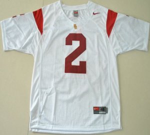 Jerseys Factory Cheap Trojans #2 Robert Woods White Embroidered