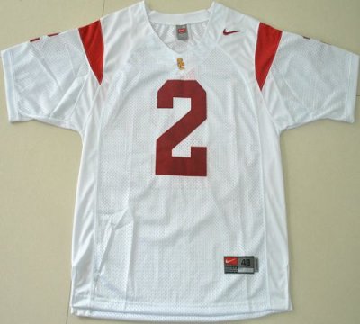 Jerseys Factory Cheap Trojans #2 Robert Woods White Embroidered