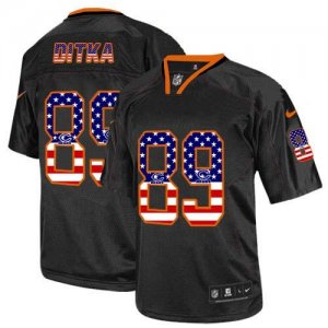 Jerseys Factory Cheap Nike Bears #89 Mike Ditka Black Men's Stit