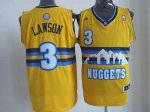 Jerseys Factory Cheap Nuggets #3 Ty Lawson Yellow Swingman Throw