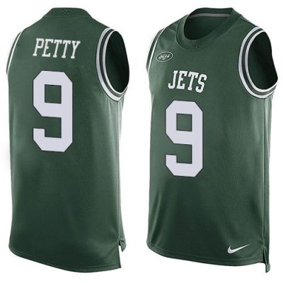 Jerseys Factory Cheap Nike Jets #9 Bryce Petty Green Team Color