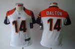 Jerseys Factory Cheap Nike Bengals #14 Andy Dalton White Women's