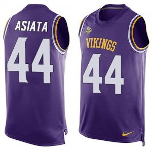 Jerseys Factory Cheap Nike Vikings #44 Matt Asiata Purple Team C