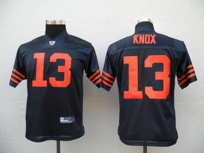 Jerseys Factory Cheap Bears #13 Johnny Knox Blue/Orange 1940s Th