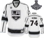 Jerseys Factory Cheap Kings #74 Dwight King White Road 2012 Stan