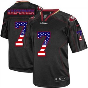 Jerseys Factory Cheap Nike 49ers #7 Colin Kaepernick Black Men's