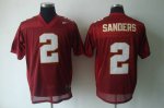 Jerseys Factory Cheap Seminoles #2 Deion Sanders Red Embroidered