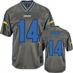 Jerseys Factory Cheap Nike Chargers #14 Dan Fouts Grey Men's Sti