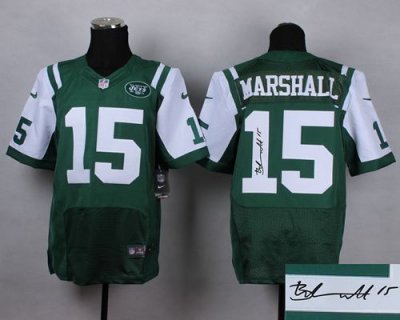 Jerseys Factory Cheap Nike Jets #15 Brandon Marshall Green Team