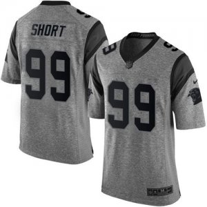 Jerseys Factory Cheap Nike Panthers #99 Kawann Short Gray Men's