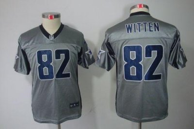 Jerseys Factory Cheap Nike Cowboys #82 Jason Witten Grey Shadow