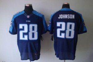Jerseys Factory Cheap Nike Titans #28 Chris Johnson Navy Blue Al