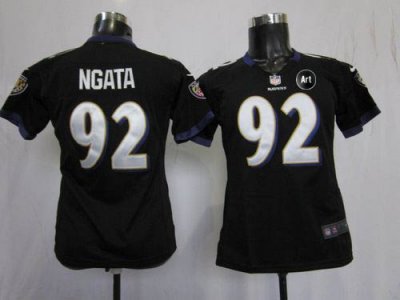 Jerseys Factory Cheap Nike Ravens #92 Haloti Ngata Black Alterna