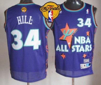 Jerseys Factory Cheap Cavaliers #34 Tyrone Hill Purple 1995 All