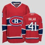 Jerseys Factory Cheap Canadiens #41 Jaroslav Halak Embroidered R