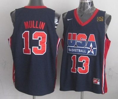 Jerseys Factory Cheap Team USA #13 Chris Mullin Dark Blue 2012 U