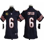 Jerseys Factory Cheap Nike Bears #6 Jay Cutler Navy Blue Team Co