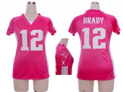 Jerseys Factory Cheap Nike Patriots #12 Tom Brady Pink Draft Him