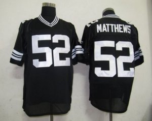 Jerseys Factory Cheap Packers #52 Clay Matthews Black Shadow Sti