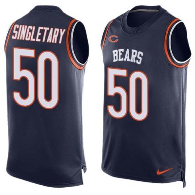 Jerseys Factory Cheap Nike Bears #50 Mike Singletary Navy Blue T