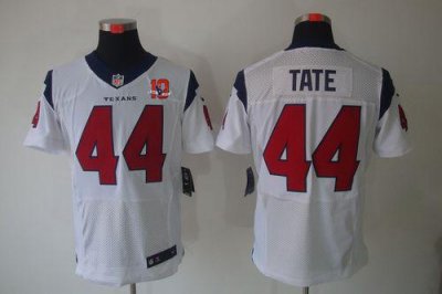 Jerseys Factory Cheap Nike Texans #44 Ben Tate White With 10th P