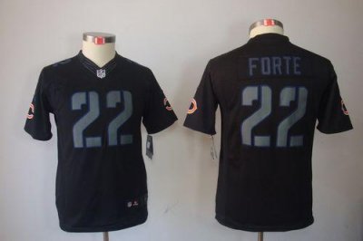 Jerseys Factory Cheap Nike Bears #22 Matt Forte Black Impact You