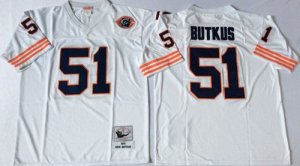 Jerseys Factory Cheap Mitchell&Ness Bears #51 Dick Butkus White
