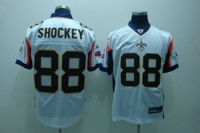 Jerseys Factory Cheap Saints #88 Jeremy Shockey White With New S