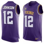 Jerseys Factory Cheap Nike Vikings #12 Charles Johnson Purple Te