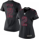 Jerseys Factory Cheap Nike Falcons #2 Matt Ryan Black Impact Wom