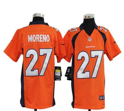 Jerseys Factory Cheap Nike Broncos #27 Knowshon Moreno Orange Te