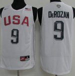 Jerseys Factory Cheap Nike Team USA #9 DeMar DeRozan White 2016