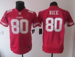 Jerseys Factory Cheap Nike 49ers #80 Jerry Rice Red Team Color Y