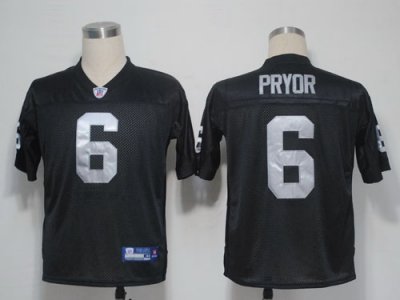 Jerseys Factory Cheap Raiders #6 Terrelee Pryor Black Stitched N