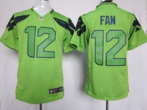 Jerseys Factory Cheap Nike Seahawks #12 Fan Green Alternate Men'