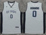 Jerseys Factory Cheap Pistons #0 Andre Drummond Gray Stitched NB