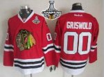 Jerseys Factory Cheap Blackhawks #00 Clark Griswold Red Home Sta