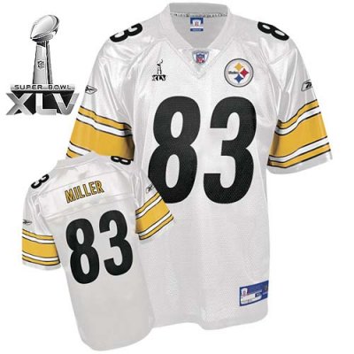 Jerseys Factory Cheap Steelers #83 Heath Miller White Super Bowl