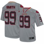 Jerseys Factory Cheap Nike 49ers #99 Aldon Smith Lights Out Grey