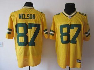 Jerseys Factory Cheap Nike Packers #87 Jordy Nelson Yellow Alter