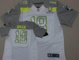 Jerseys Factory Cheap Nike Bengals #18 A.J. Green White Pro Bowl