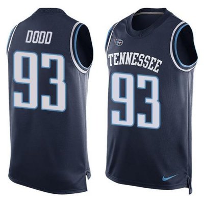 Jerseys Factory Cheap Nike Titans #93 Kevin Dodd Navy Blue Alter