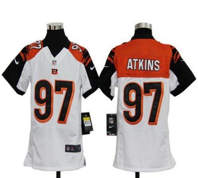 Jerseys Factory Cheap Nike Bengals #97 Geno Atkins White Youth E