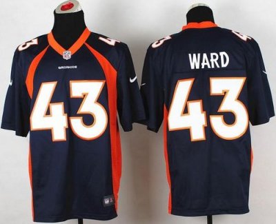 Jerseys Factory Cheap Nike Broncos #43 T.J. Ward Navy Blue Alter