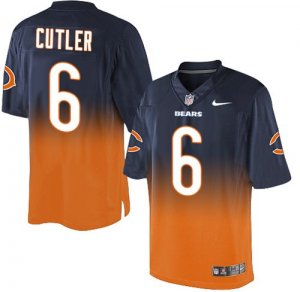 Jerseys Factory Cheap Nike Bears #6 Jay Cutler Navy Blue/Orange