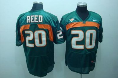 Jerseys Factory Cheap Hurricanes #20 Ed Reed Green Embroidered N