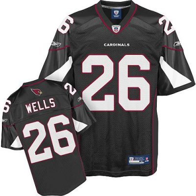 Jerseys Factory Cheap Cardinals #26 Chris Wells Black Stitched N